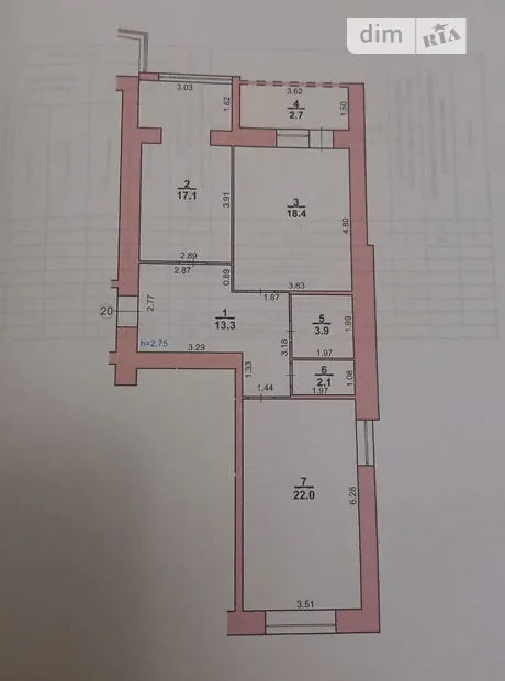 Квартира на вул. Лісогринівецька, 32 в Хмельницькому, ID 240262, фото №2