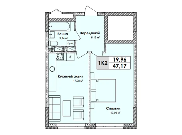 Квартира на шосе Харківське, 210 в Києві, ID 188057, фото №2