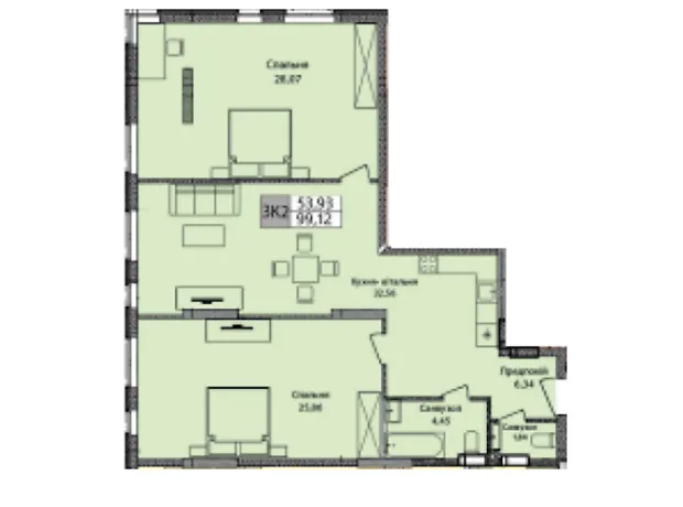Квартира на шосе Харківське, 210 в Києві, ID 186930, фото №1