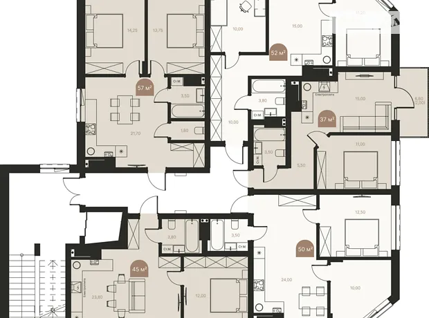 Квартира на вул. Казимира Любомирського, 7 в Рівне, ID 303962, фото №3