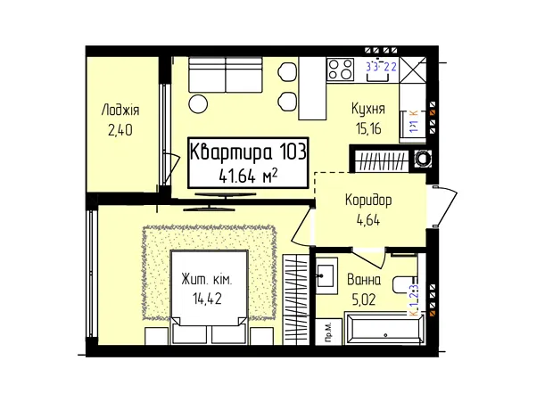 Квартира на вул. Собранецька, 129 в Ужгород, ID 326033, фото №1