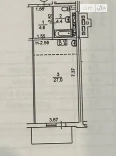 Квартира на вул. Михайла Максимовича в Києві, ID 199712, фото №9