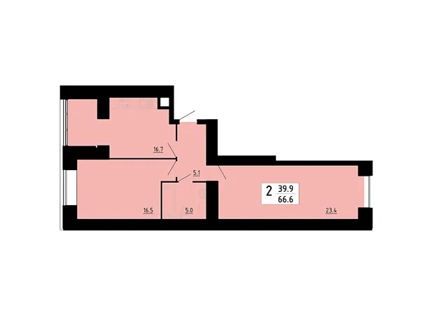 Квартира на вул. Академіка Сергія Корольова, 7Б, ID 360929, фото №1
