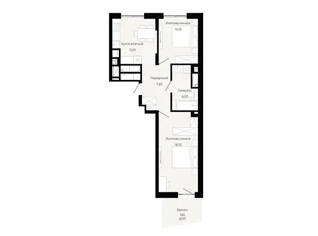 Квартира на вул. Героїв Крут в Львові, ID 305616, фото №1