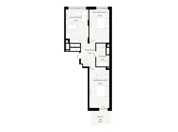Квартира на вул. Героїв Крут в Львові, ID 305617, фото №1