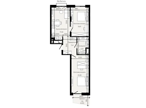 Квартира на вул. Героїв Крут в Львові, ID 305618, фото №11