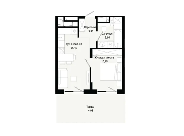 Квартира на вул. Героїв Крут в Львові, ID 305620, фото №1