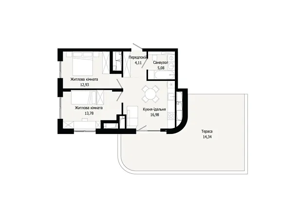 Квартира на вул. Героїв Крут в Львові, ID 305593, фото №1
