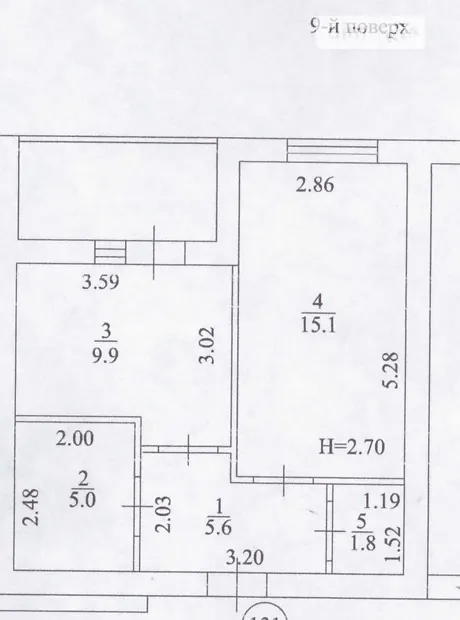 Квартира на вул. Сергія Барсукова, 10 в Харкові, ID 195268, фото №8