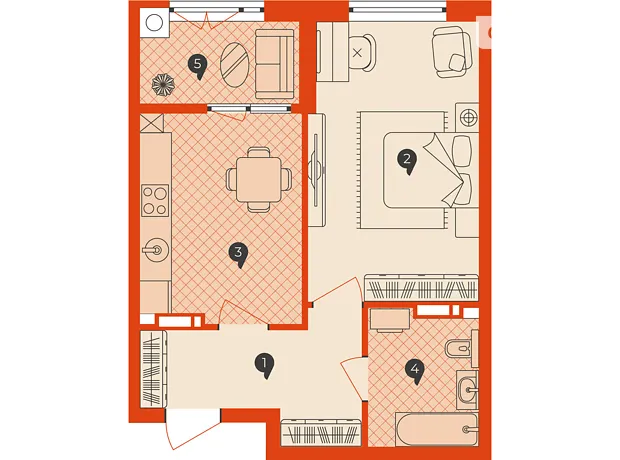 Квартира на вул. Боголюбова, 33 в Київ, ID 228758, фото №1