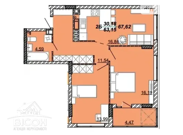 Квартира на вул. Дубенська в Тернополі, ID 310283, фото №10