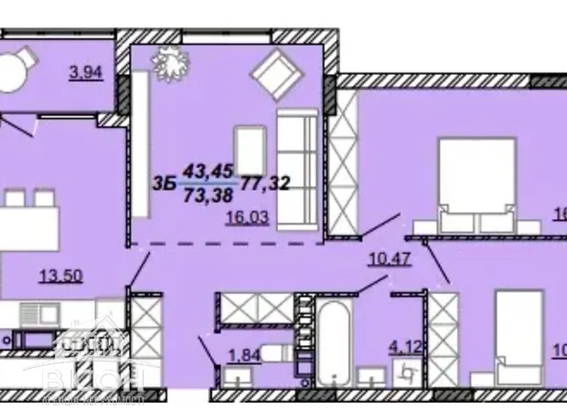Квартира на вул. Дубенська в Тернополі, ID 304673, фото №13