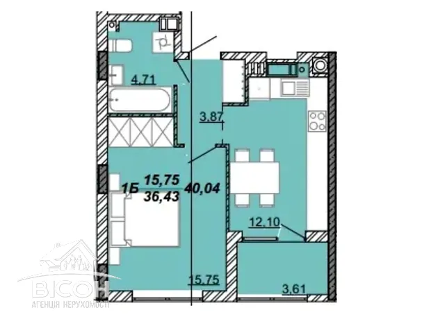 Квартира на вул. Дубенська в Тернополі, ID 310273, фото №13