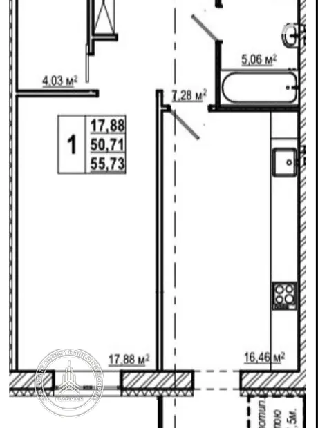 Квартира на вул. Волошкова, 51 в Вінниця, ID 219352, фото №1