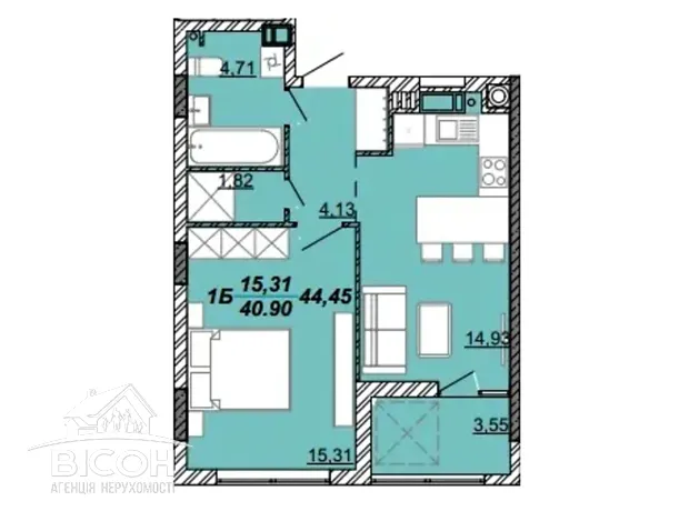 Квартира на вул. Дубенська в Тернопіль, ID 310269, фото №1