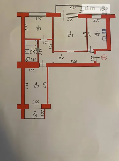 Квартира на вул. Конякіна, 14Б в Луцьку, ID 239622, фото №18