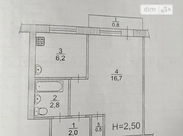 Квартира на вул. Івана Мазепи, 14 в Кривому Розі, ID 206595, фото №5