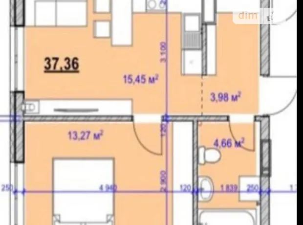 Квартира на вул. Целевича Юліана, 28 в Івано-Франківську, ID 187783, фото №2