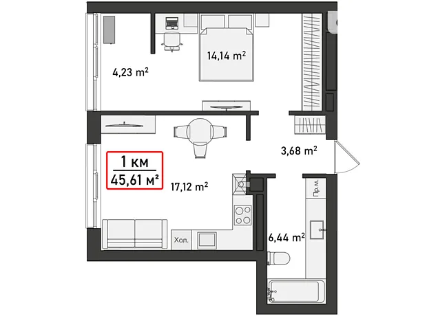 Квартира на вул. Пасічна, 30 в Івано-Франківську, ID 199302, фото №5