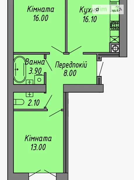 Квартира на вул. Бандери Степана, 60 в Івано-Франківську, ID 176191, фото №47