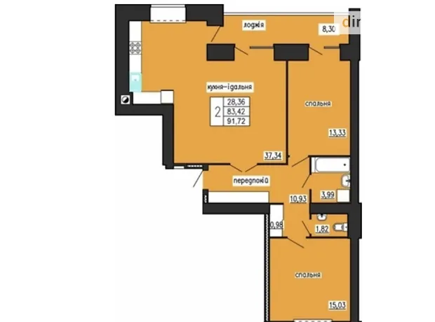 Квартира на вул. Тролейбусна, 4А в Тернополі, ID 237695, фото №2