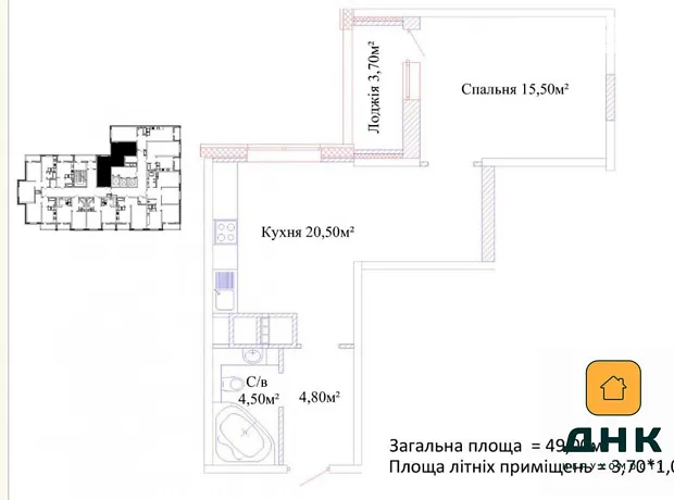 Квартира на вул. Варненська, 29 в Одесі, ID 173060, фото №14