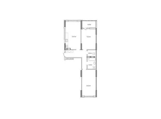 Квартира на вул. Симоненка, 32 в Київ, ID 306534, фото №5