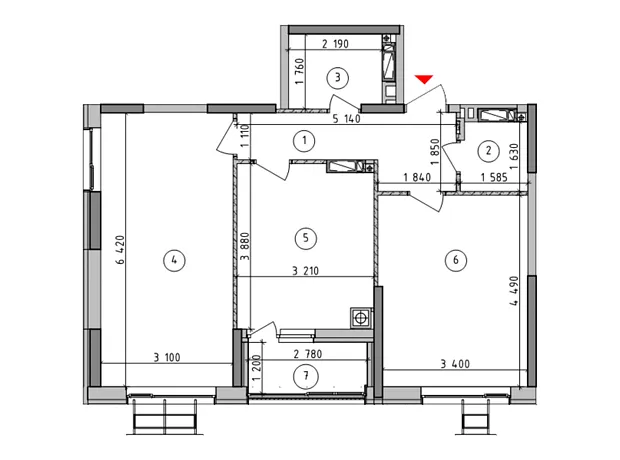 Квартира на вул. Київська, 1 в Києві, ID 311158, фото №11
