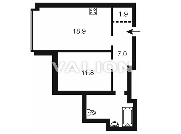 Квартира на вул. Набережна, 6 в Києві, ID 310784, фото №9