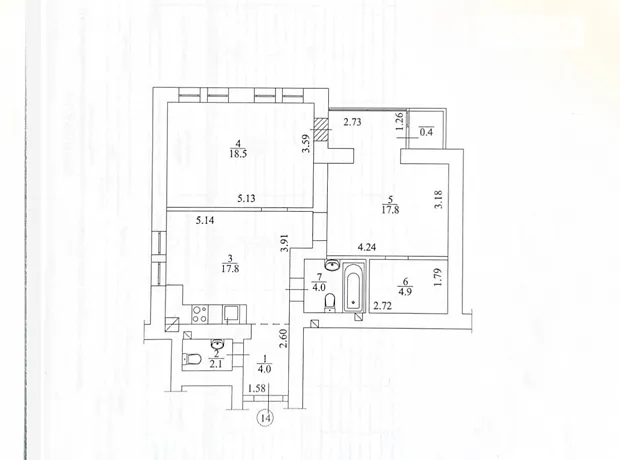 Квартира на вул. Амосова, 4 в Києві, ID 248961, фото №29