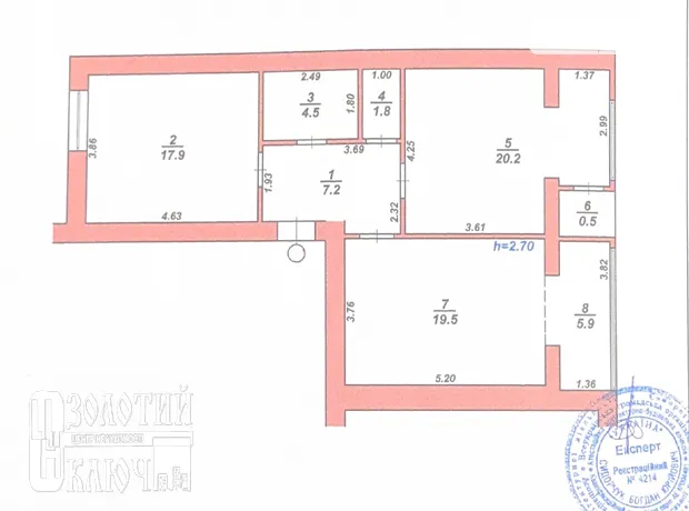 Квартира на шосе Старокостянтинівське 20/4А в Хмельницькому, ID 220141, фото №45