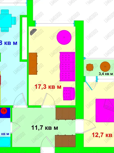 Квартира на просп. Володимира Івасюка, 20А в Києві, ID 172588, фото №13