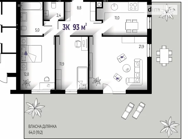 Квартира на вул. Тараса Шевченка, 115 в Івано-Франківську, ID 309980, фото №11