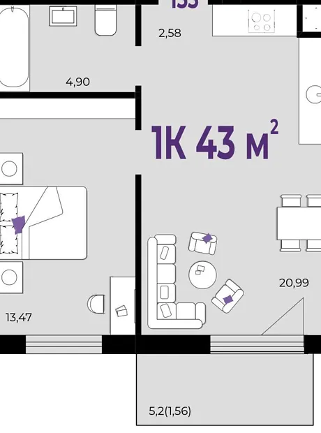 Квартира на вул. Тараса Шевченка 6/1 в Івано-Франківську, ID 309982, фото №2
