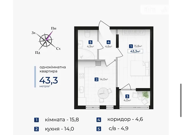 Квартира на вул. Надрічна, 8 в Івано-Франківську, ID 186666, фото №6