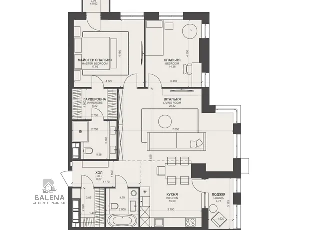 Квартира на вул. Василя Тютюнника, 39/2 в Києві, ID 166168, фото №8