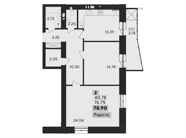 Квартира на пров. Панаса Мирного 9/1 в Хмельницькому, ID 231294, фото №6