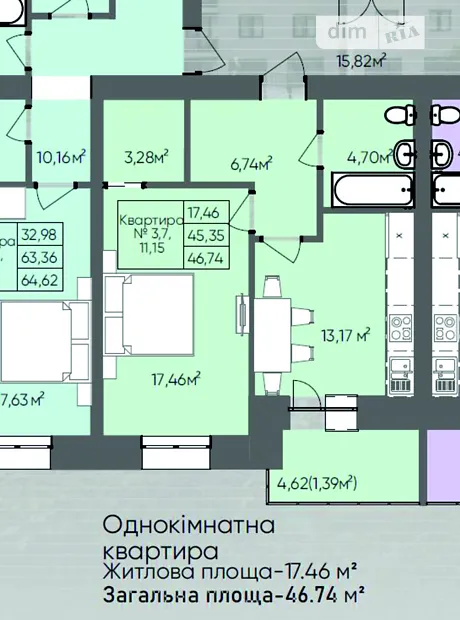 Квартира на вул. Сахарова Андрія Академіка в Тернополі, ID 219330, фото №13
