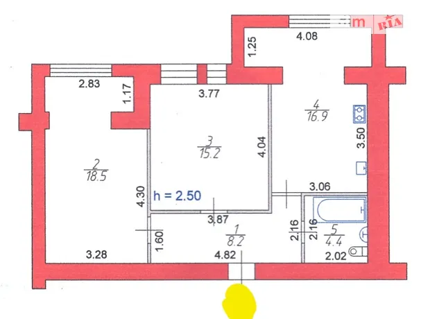 Квартира на вул. Шкільна, 4 в Луцьку, ID 229426, фото №2