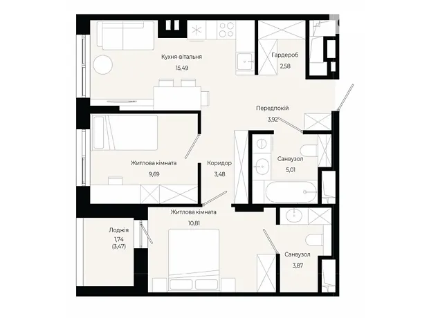 Квартира на вул. Героїв Крут в Львові, ID 305648, фото №1