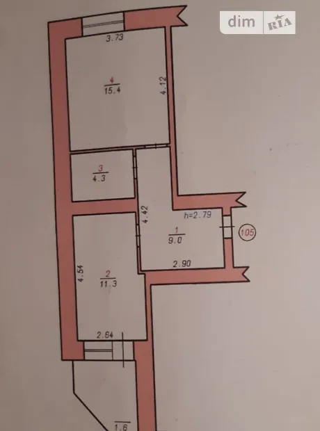 Квартира на вул. Інститутська, 6В в Хмельницькому, ID 408946, фото №7