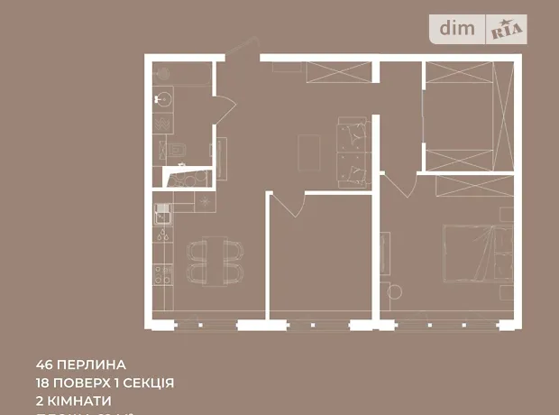 Квартира на вул. Перлинна, 7 в Одесі, ID 306201, фото №5