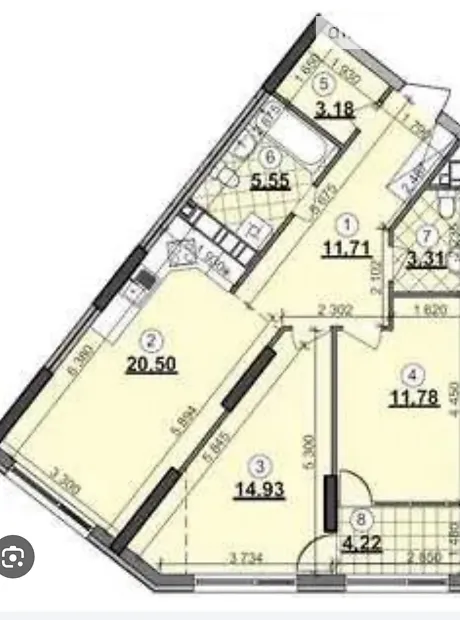 Квартира на наб. Дніпровська, 15Є в Києві, ID 165331, фото №2