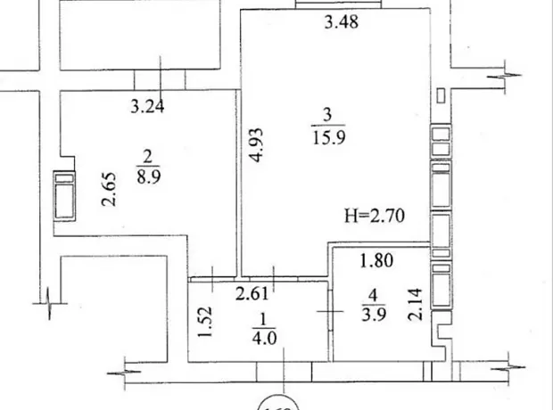 Квартира на вул. Борткевича, 13 в Харкові, ID 239950, фото №2
