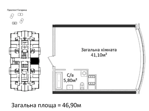 Квартира на просп. Лесі Українки, 19Г в Одесі, ID 171285, фото №3