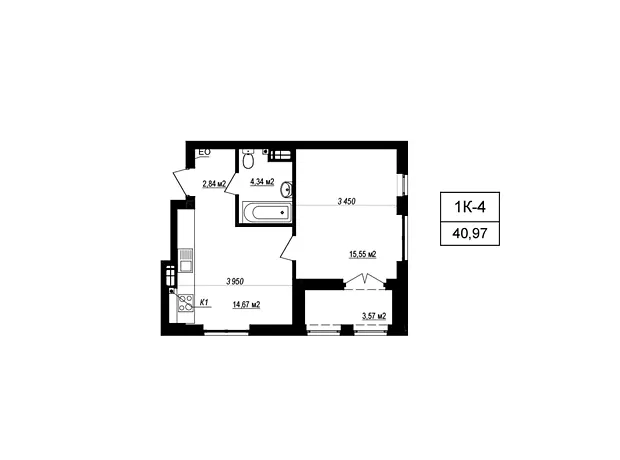 Квартира на вул. Яблунева, 3А в Києві, ID 221161, фото №1