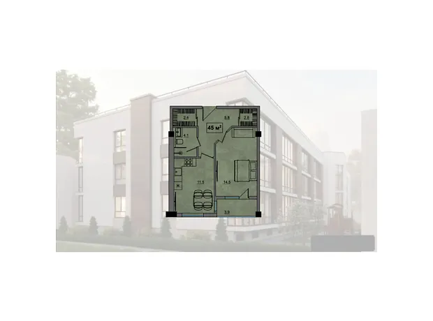 Квартира на вул. Оболоня, 23 в Тернополі, ID 221941, фото №5
