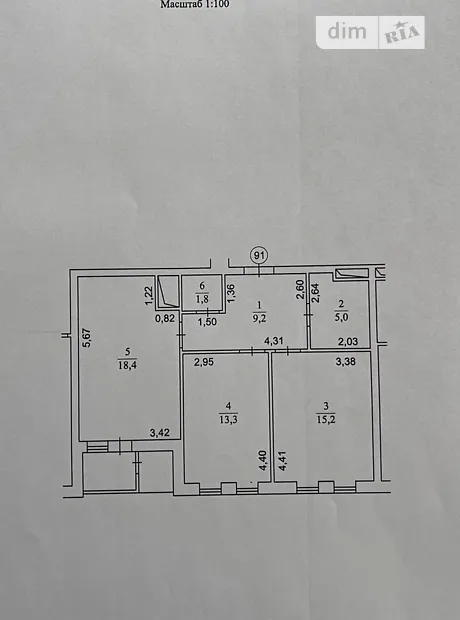 Квартира на вул. Гліба Бабича, 8В в Києві, ID 188432, фото №25