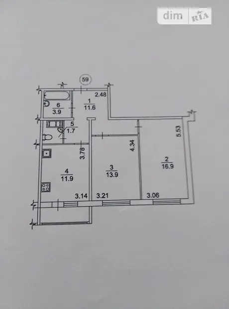 Квартира на вул. Софії Русової, 5Б в Києві, ID 200948, фото №14