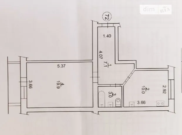 Квартира на вул. Чорних Запорожців, 13 в Києві, ID 260990, фото №14